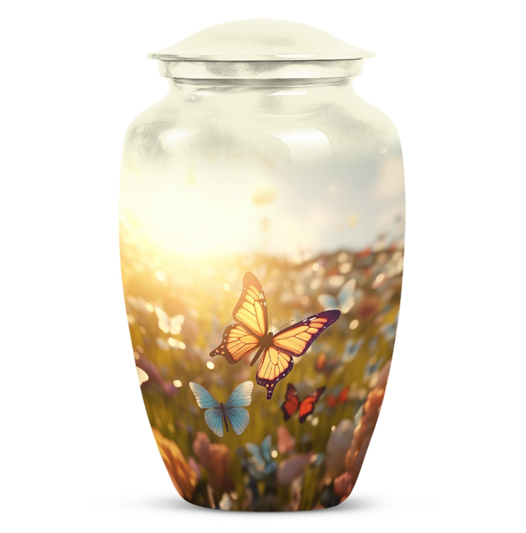 Liliane Memorials Deer Funeral Cremation Urn - Hand Made in Aluminum Liliane Memorials Deer Funeral Cremation Urn - Hand Made in Aluminum