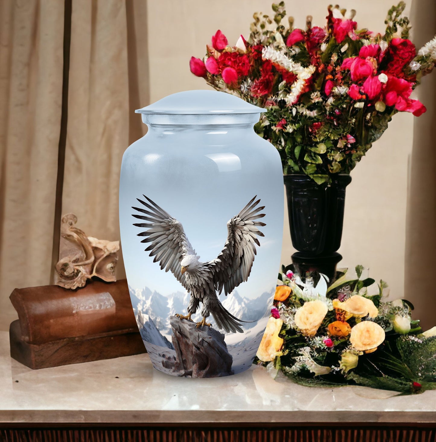 Elegant Eagle cremation urn.
