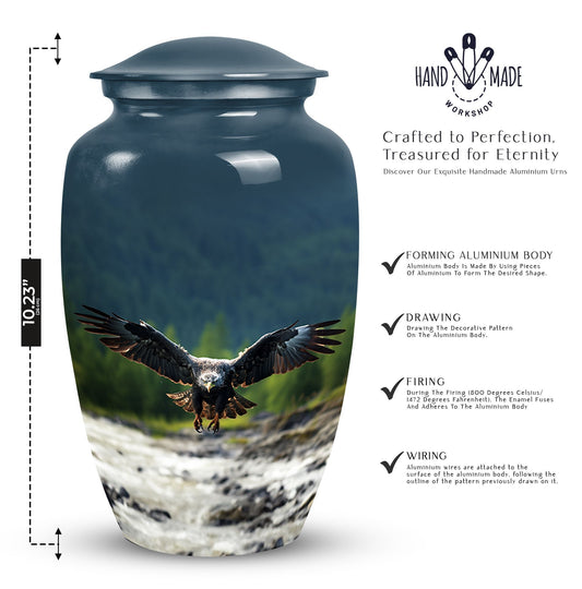 Eagle urn for ashes, classic design Urn.