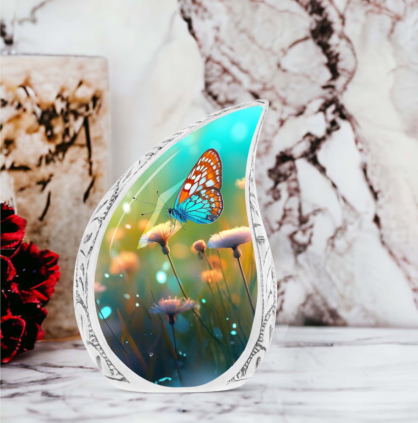 Colorful Butterflies Cremation Urn