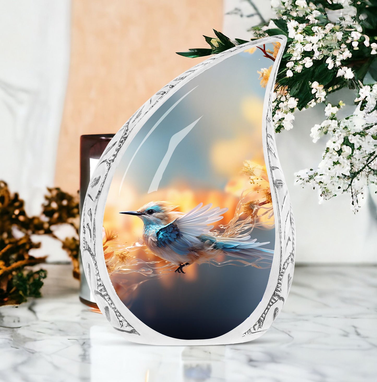 Classic 3-inch Sparrow Urn for ashes.