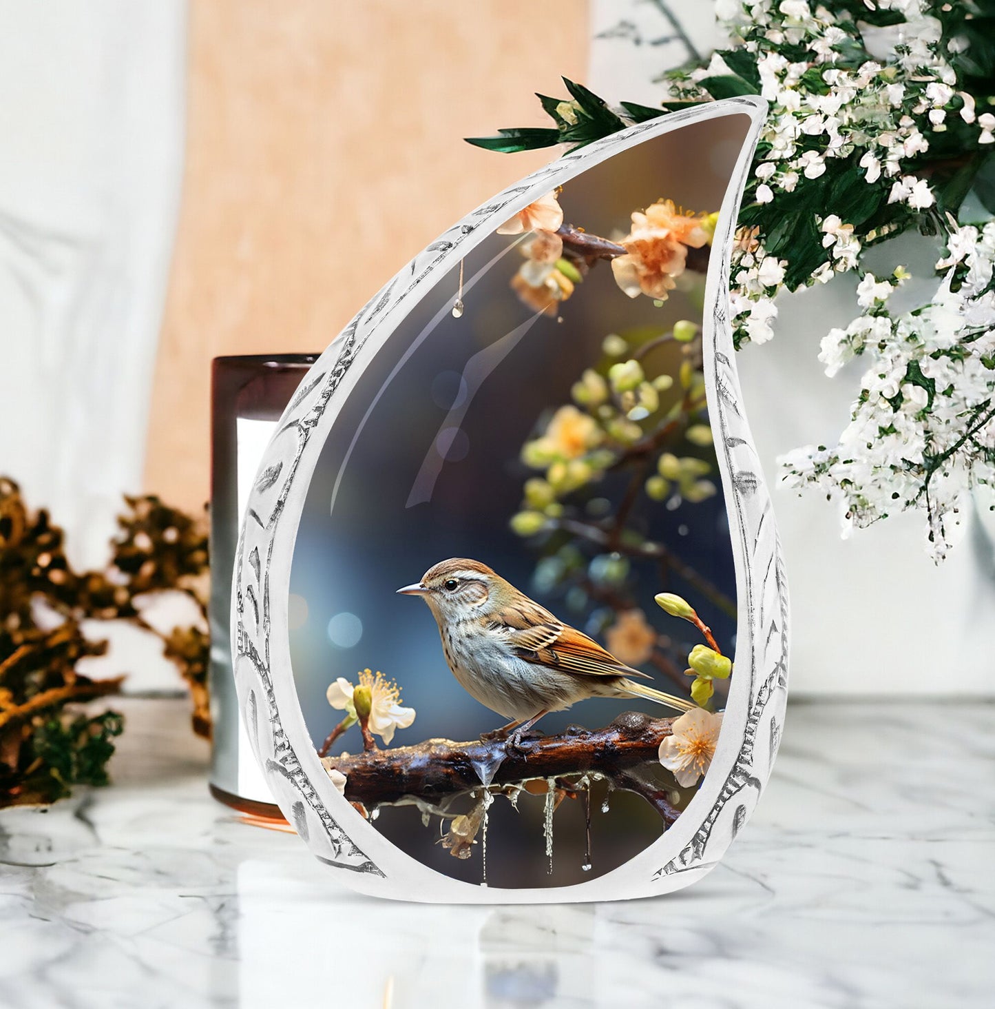 Classic Sparrow urn for cremation ashes.
