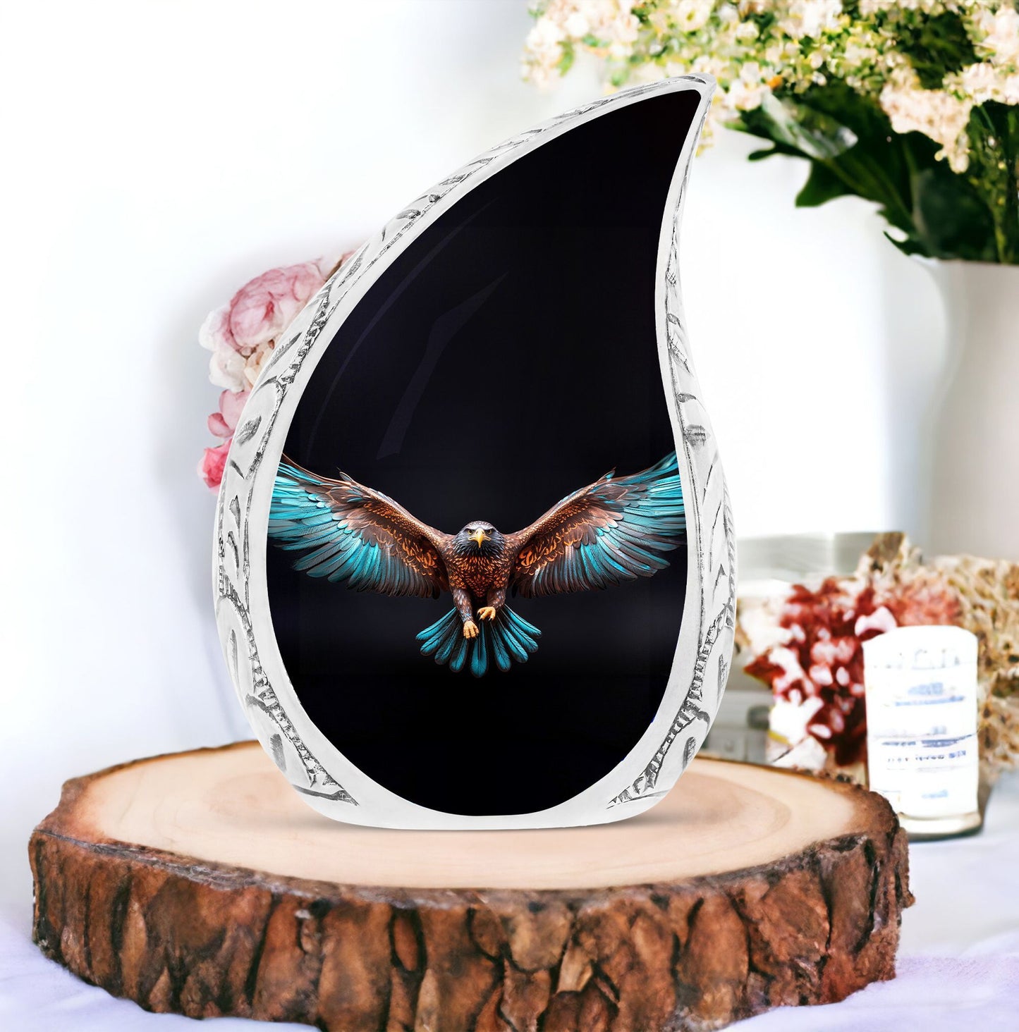 Classic 3 Inch Eagle Spreading Wings Cremation Urn