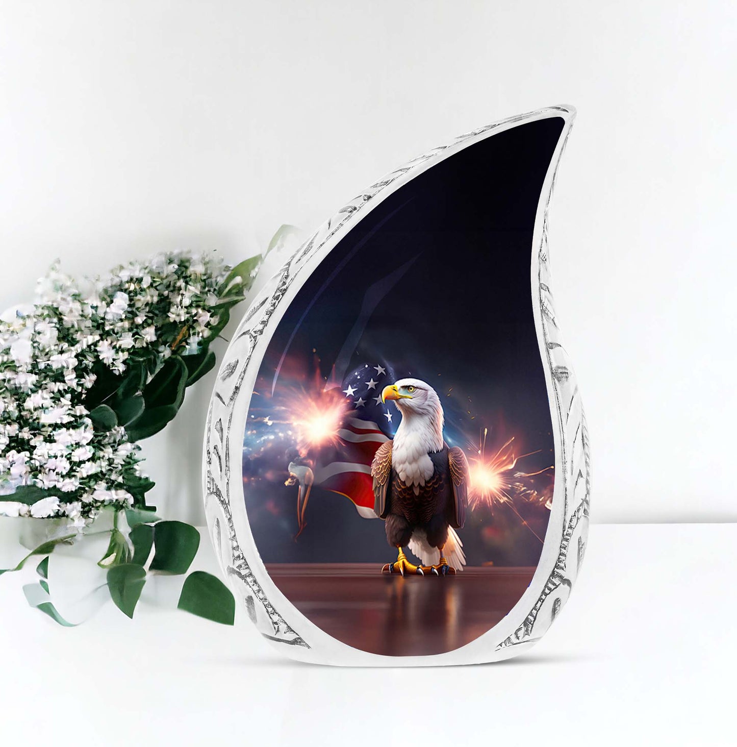 Classic 3-inch personalized Eagle Urn.