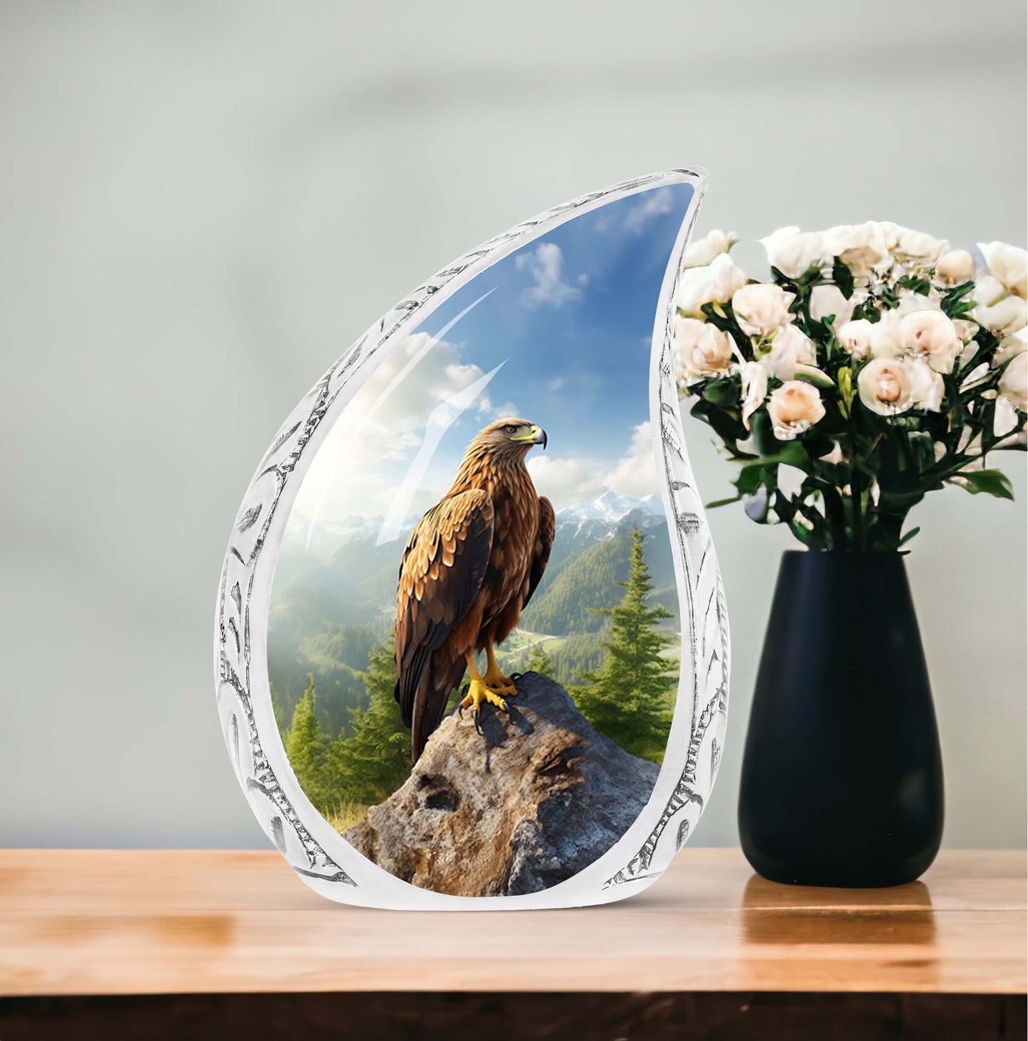 Classic 3-inch Eagle Memorial Urn for cremation.