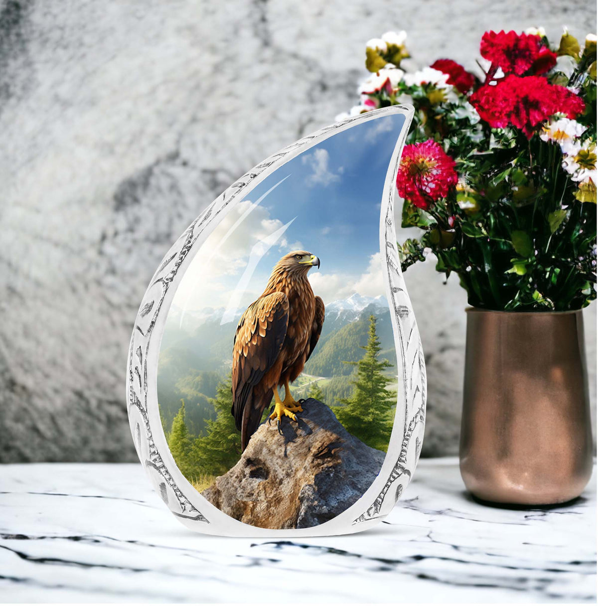 Classic 3-inch Eagle Memorial Urn for cremation.