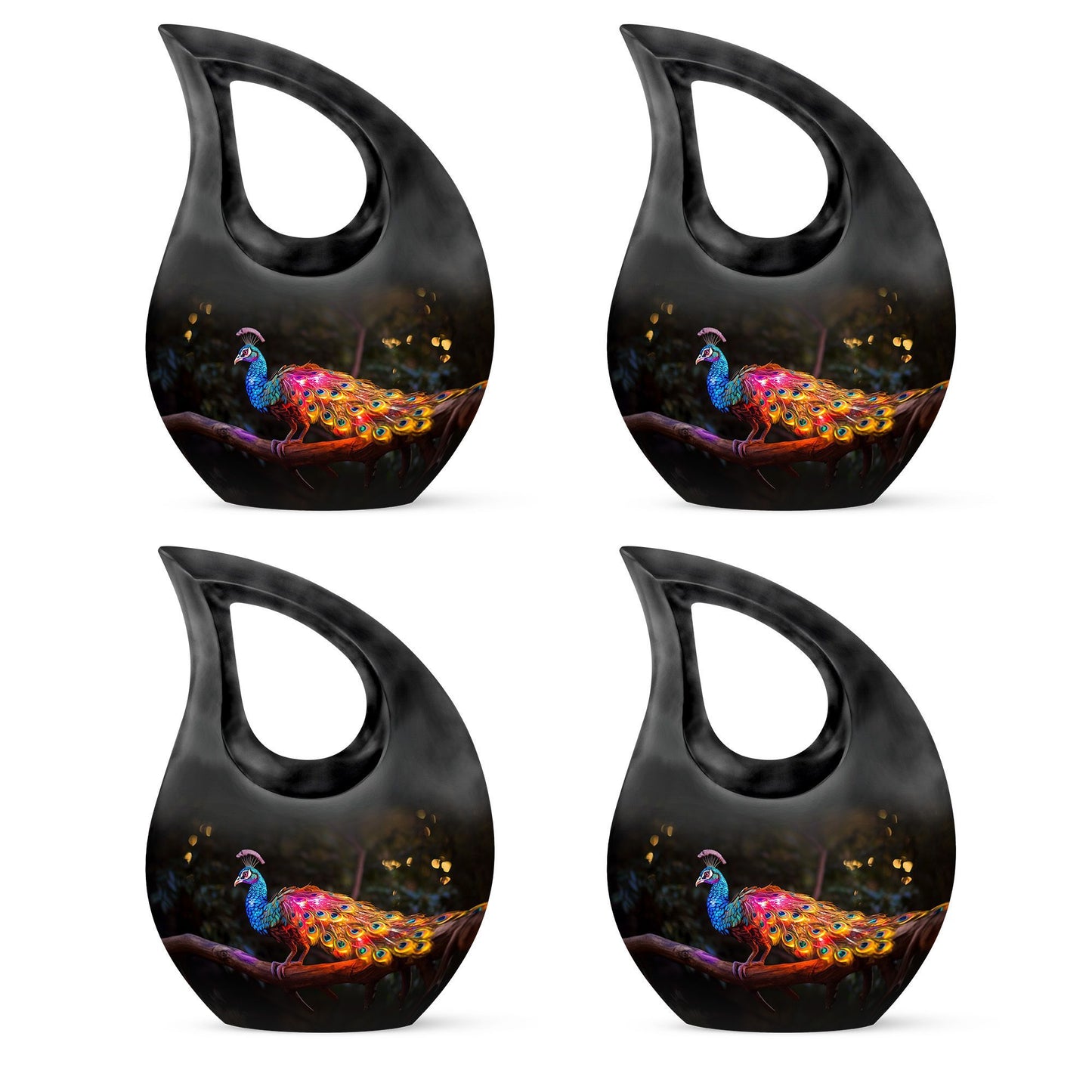 Peacock Urn