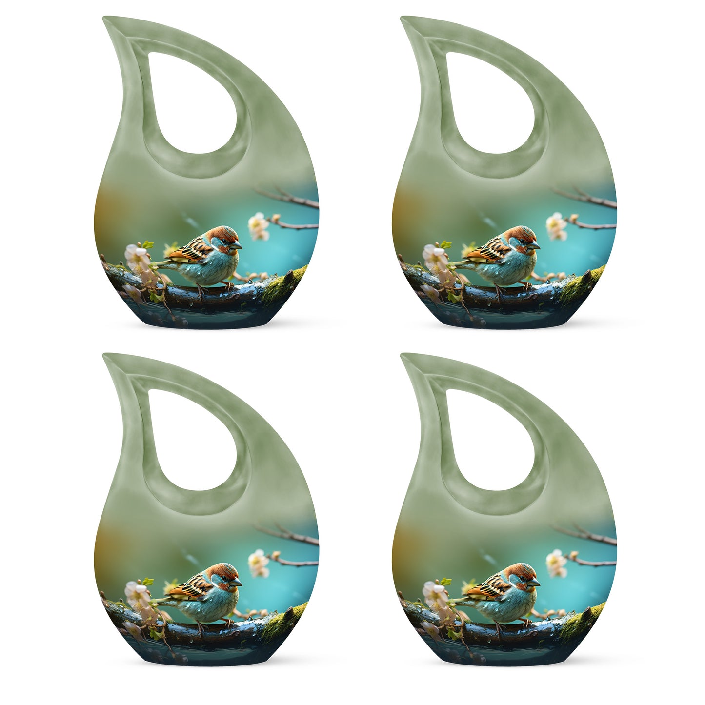 Personalized Bird Cremation Urn for Men & Women - 10-inch, 200 cu in - Yatskia