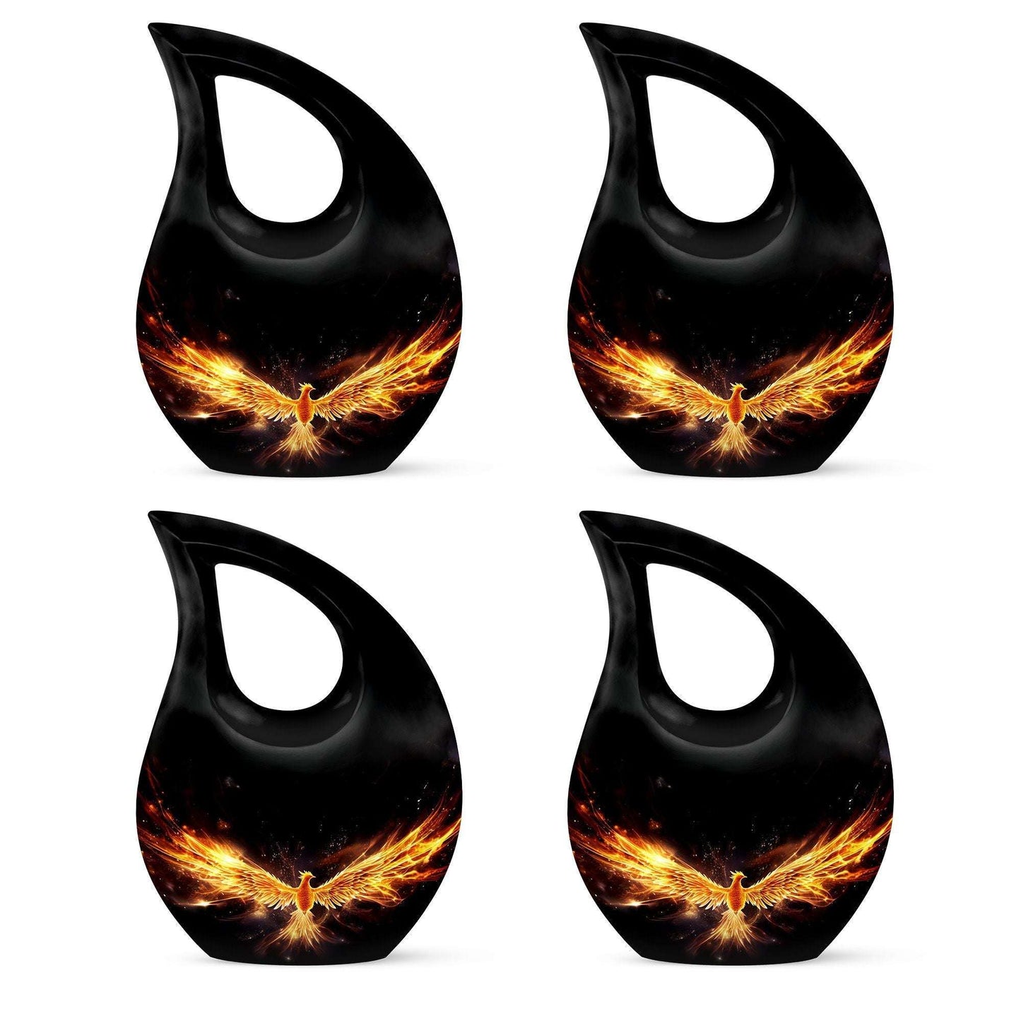 10-inch Large Phoenix Urn with Cross Drop