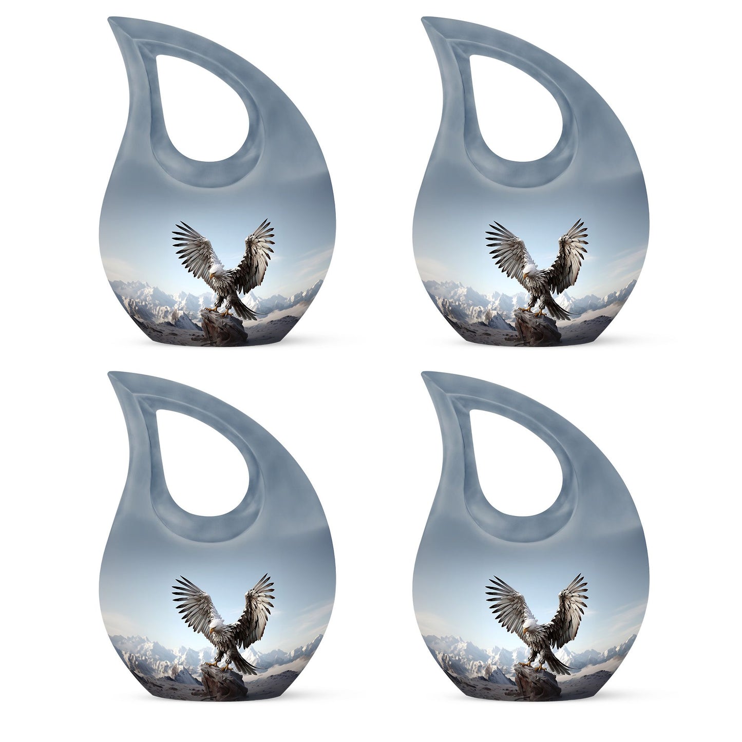 10-inch Eagle Urn featuring Cross Drop design