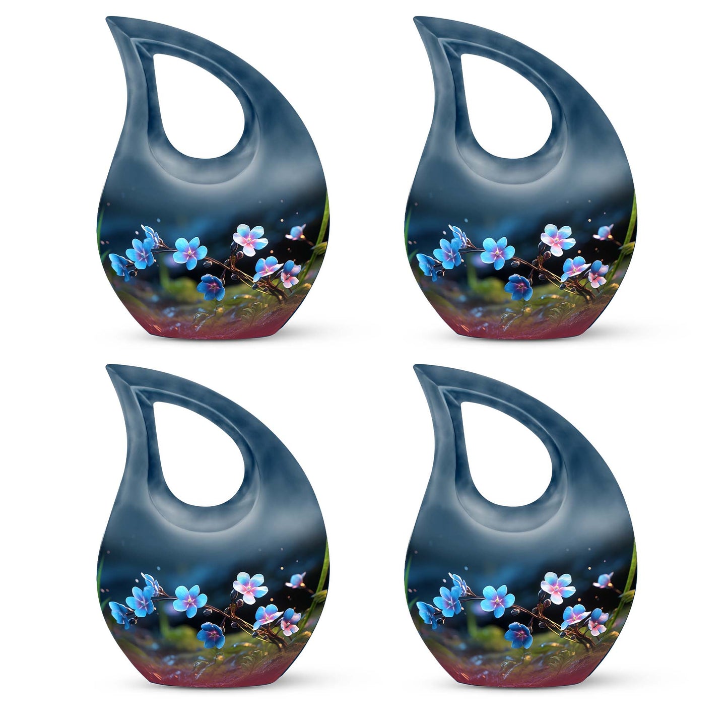 10-inch Flower Urn, Cross Drop Design,