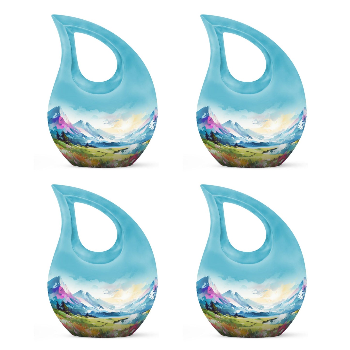 Medium size Wilderness Urn with a Cross Drop design,