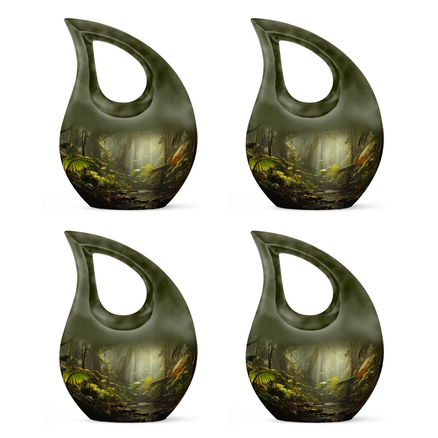 Wilderness Urn Cross Drop Design, 10-inch Burial Urn