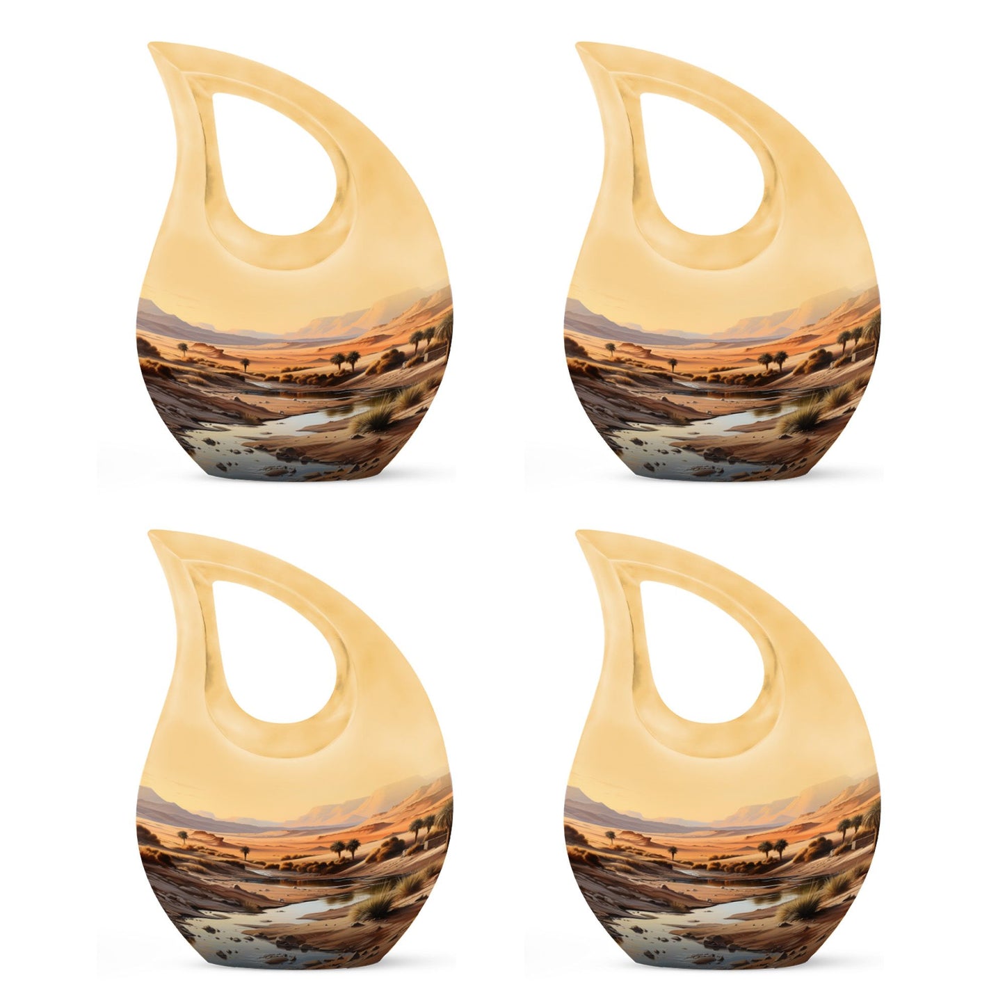 10 Inch Large Wilderness Urn with Cross Drop Design