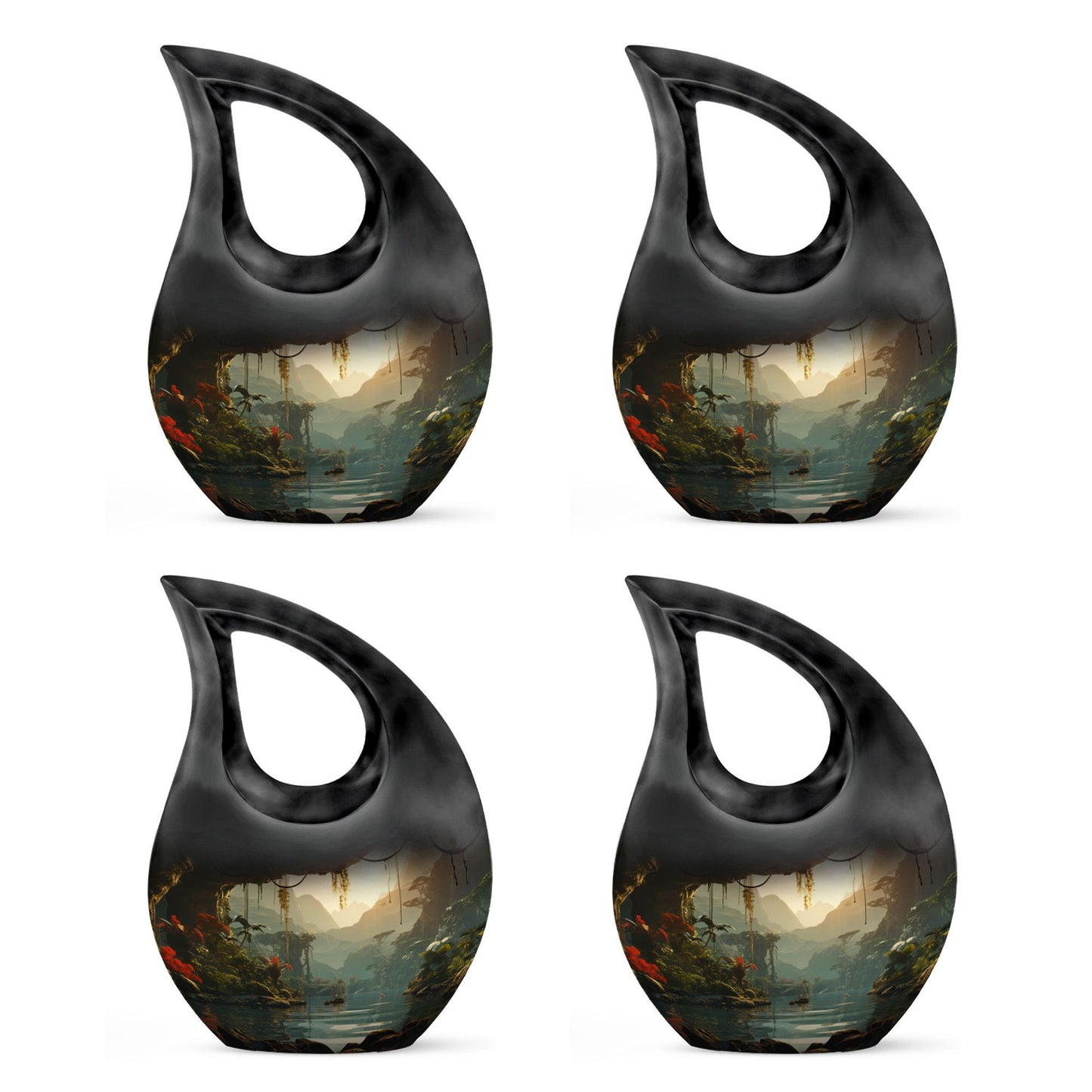 10-Inch Wilderness Urn in Cross Drop design,