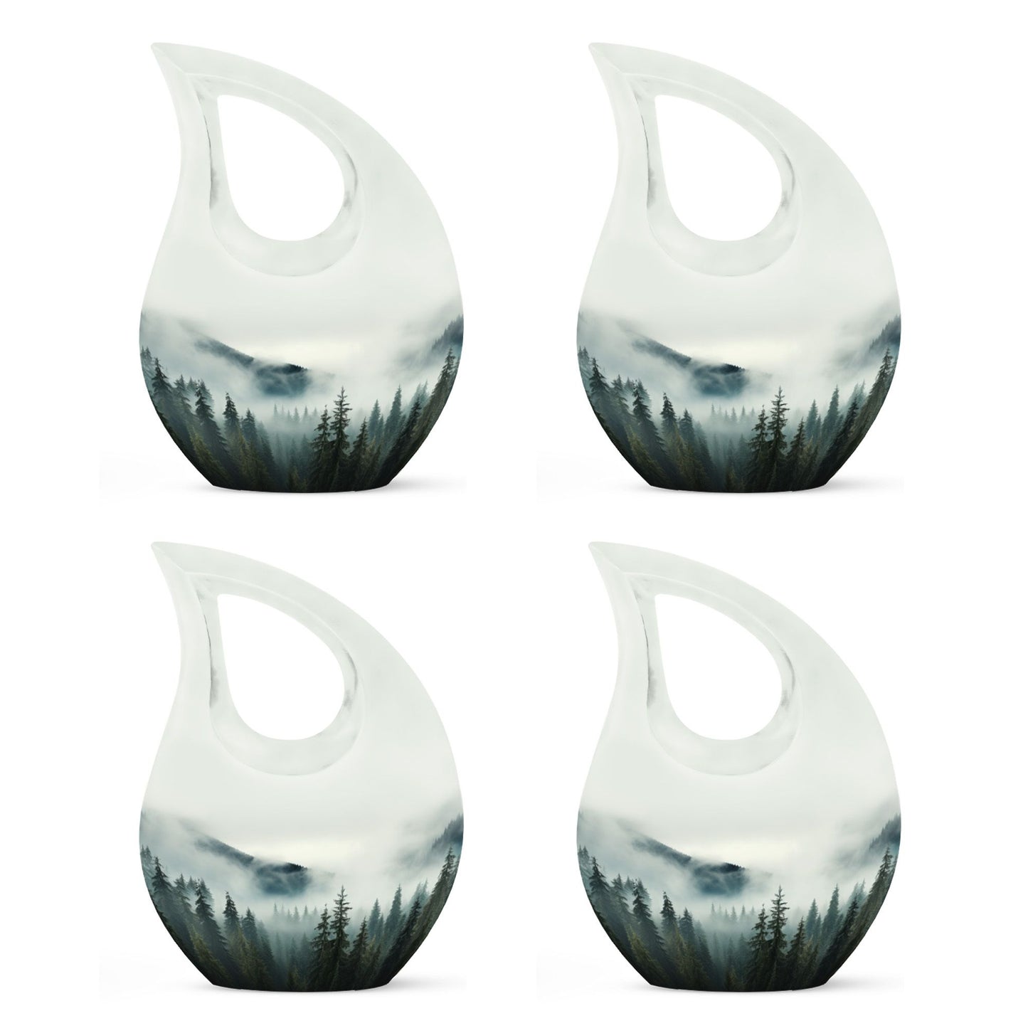 10-inch Wilderness Urn with Cross Drop design, ideal