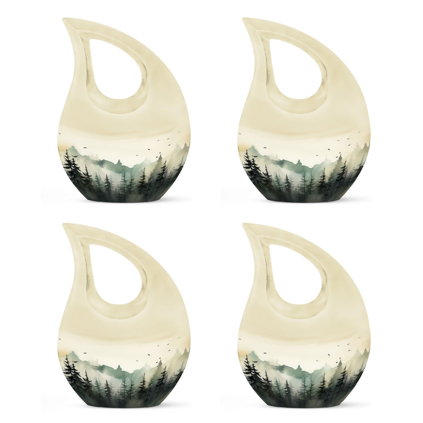 10-inch Wilderness Urn in Cross Drop design for ashes,