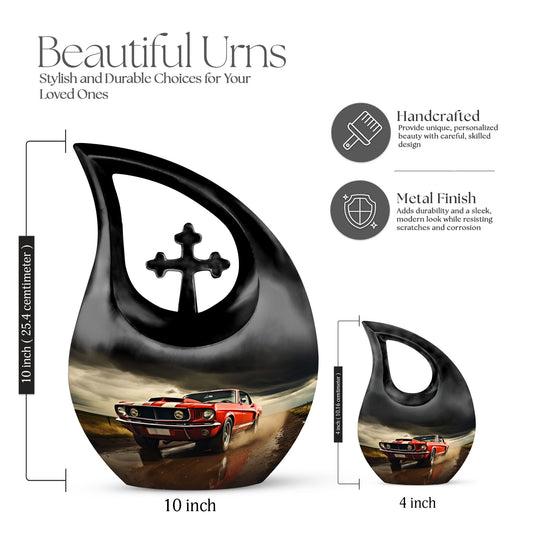 Car Race themed Companion Urn