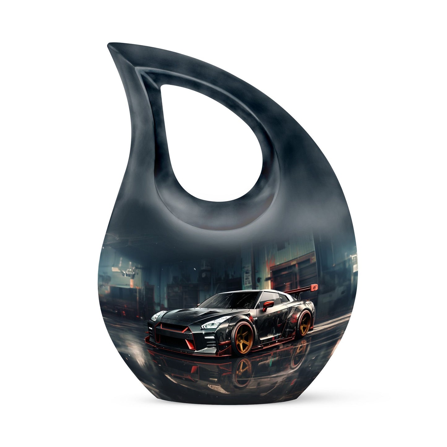 Car Race Theme Urn