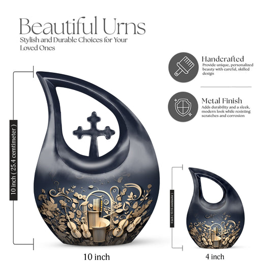 10-inch Sculpted Musical Harmony urn