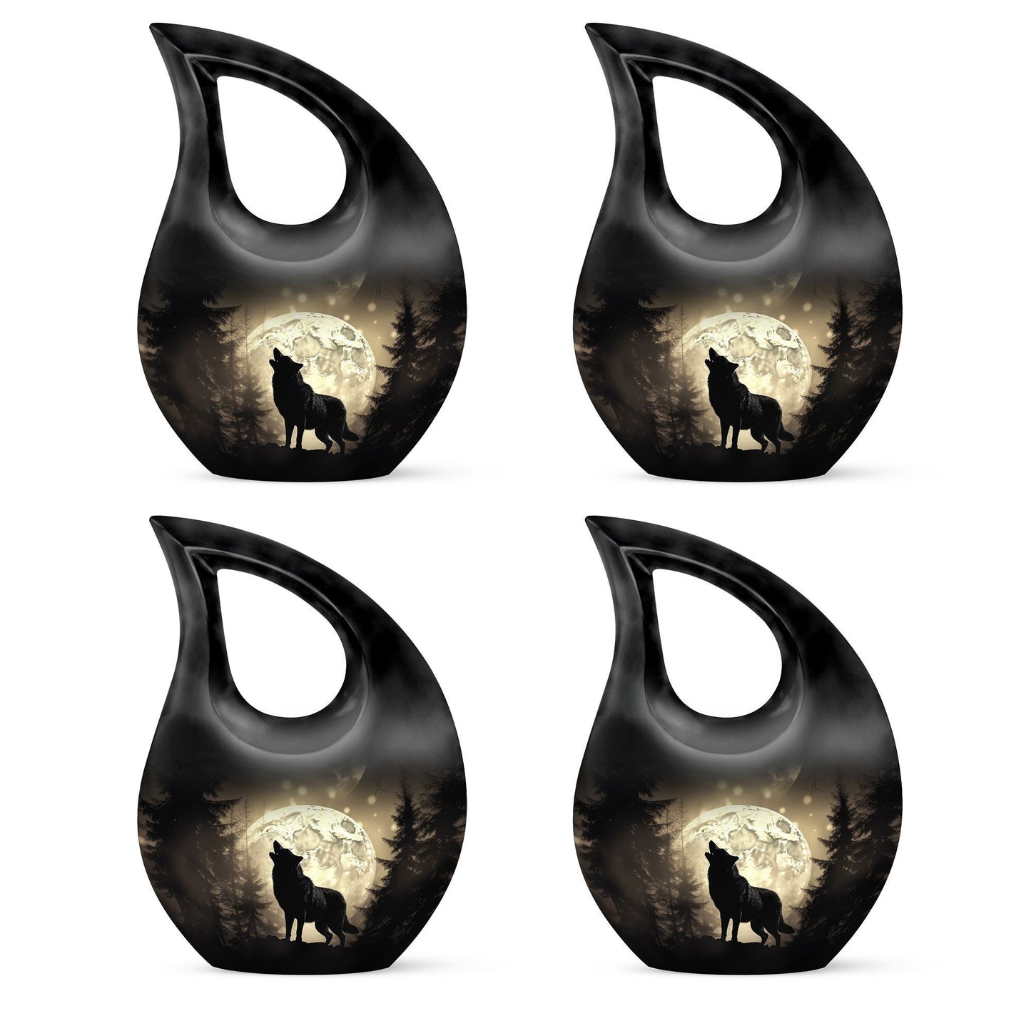 10-inch Moonlight Howl Urn,