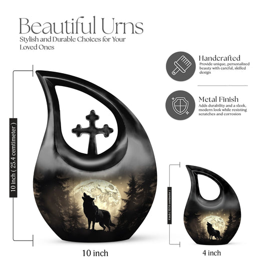 10-inch Moonlight Howl Urn,