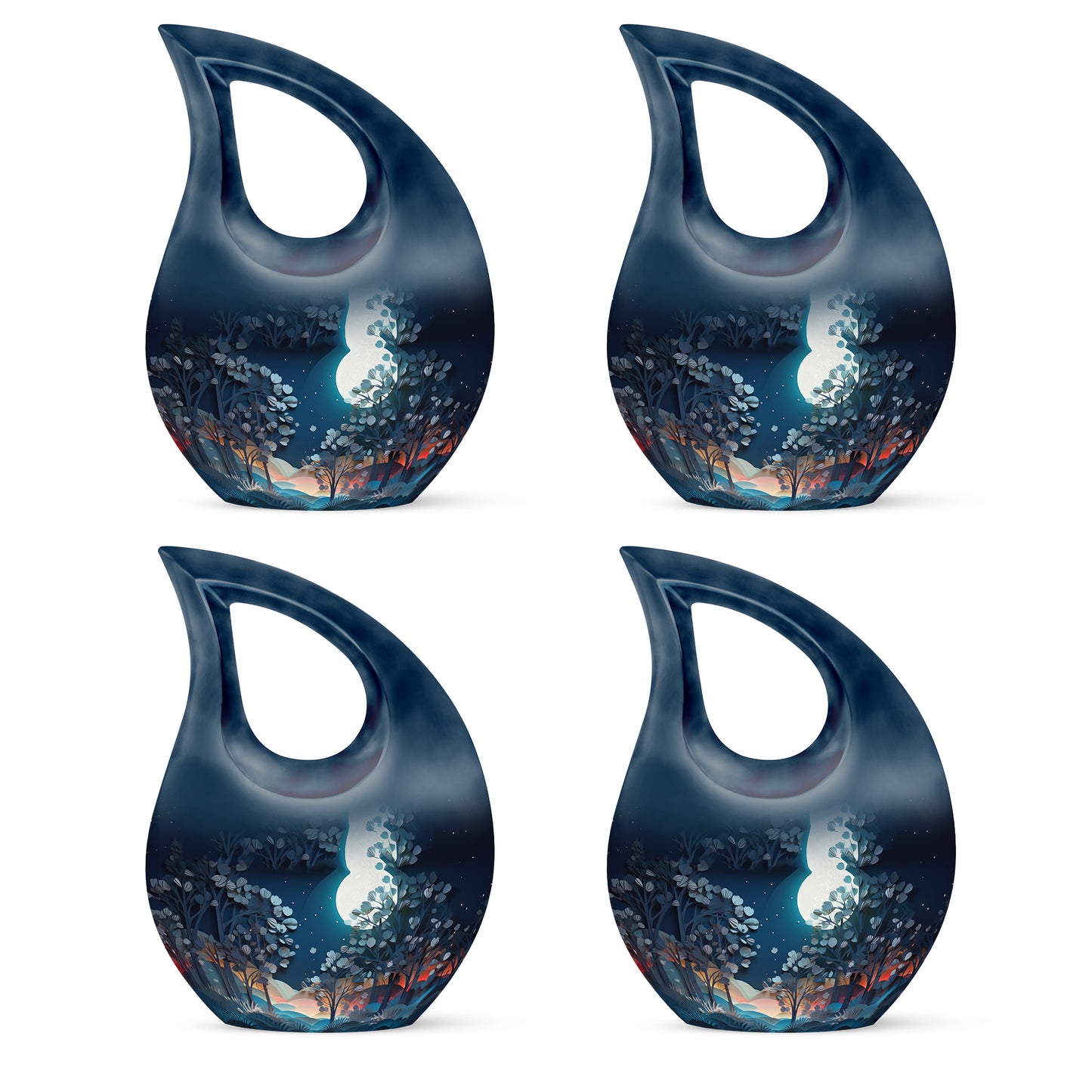 Personalized Galaxy Cremation Urn for Women - 10-inch, 200 cu in - Yatskia