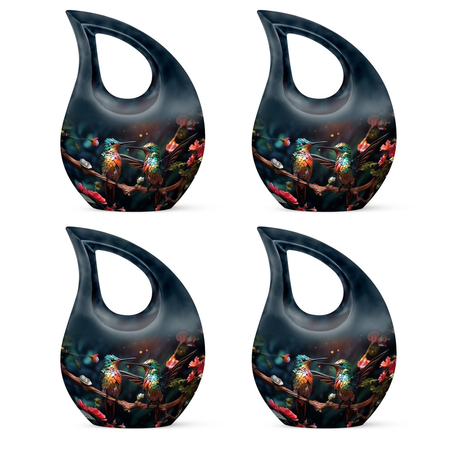 10-inch Cross Drop Humming Bird Urn
