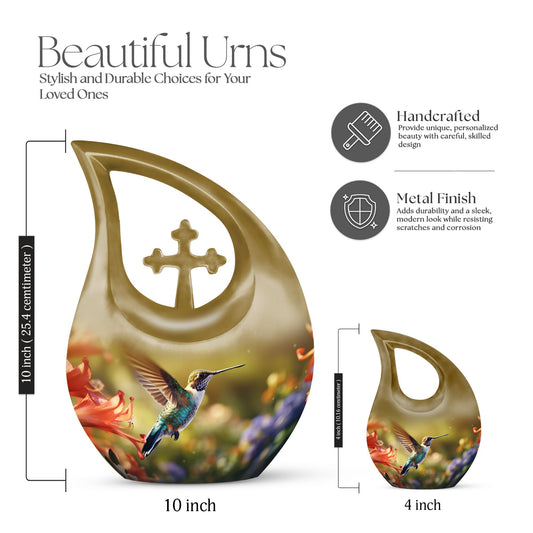 10 inch Humming Bird Urn