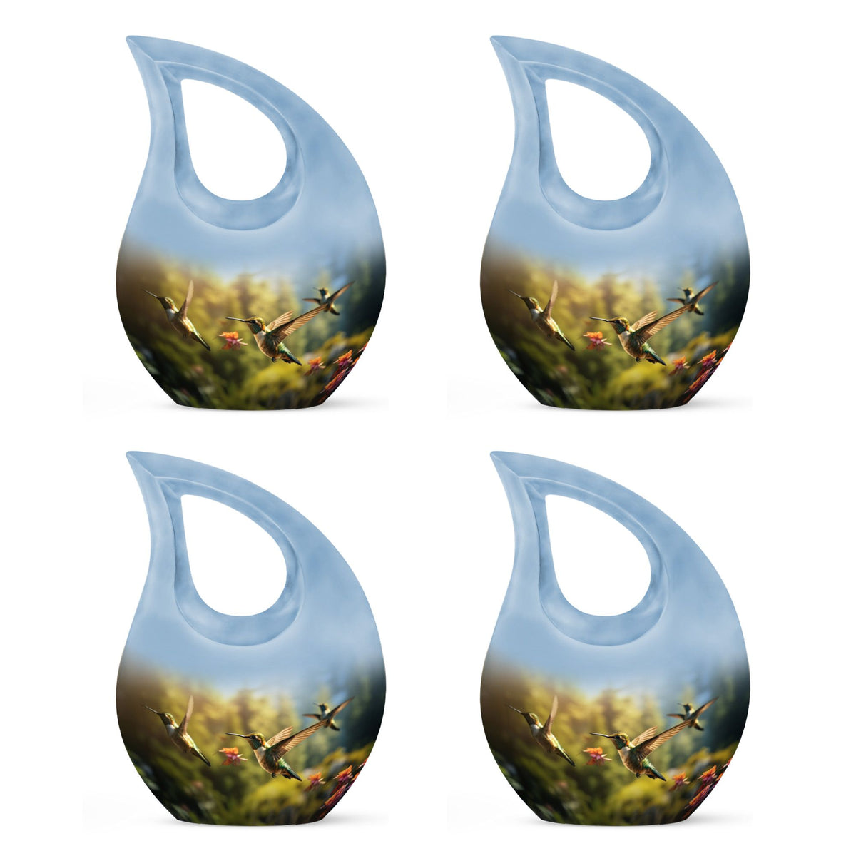 10-inch Humming Bird Cross Drop urn