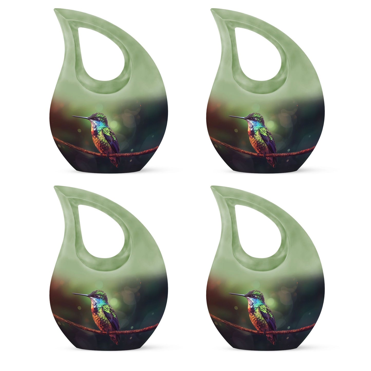 10-inch Cross Drop Humming Bird Urn