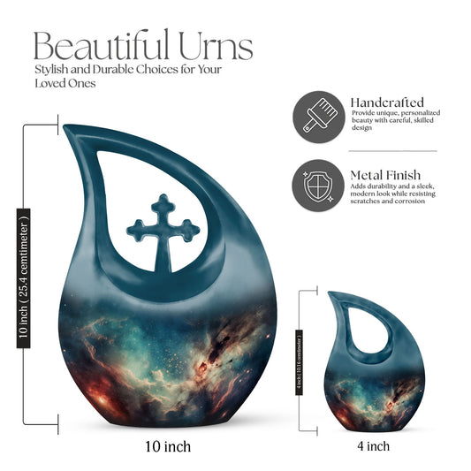 10-Inch Glowing Star Field Urn