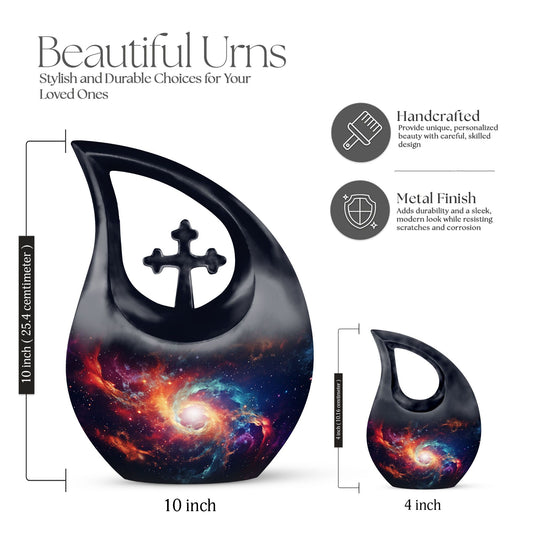 Rainbow Galaxy Revolving Urn