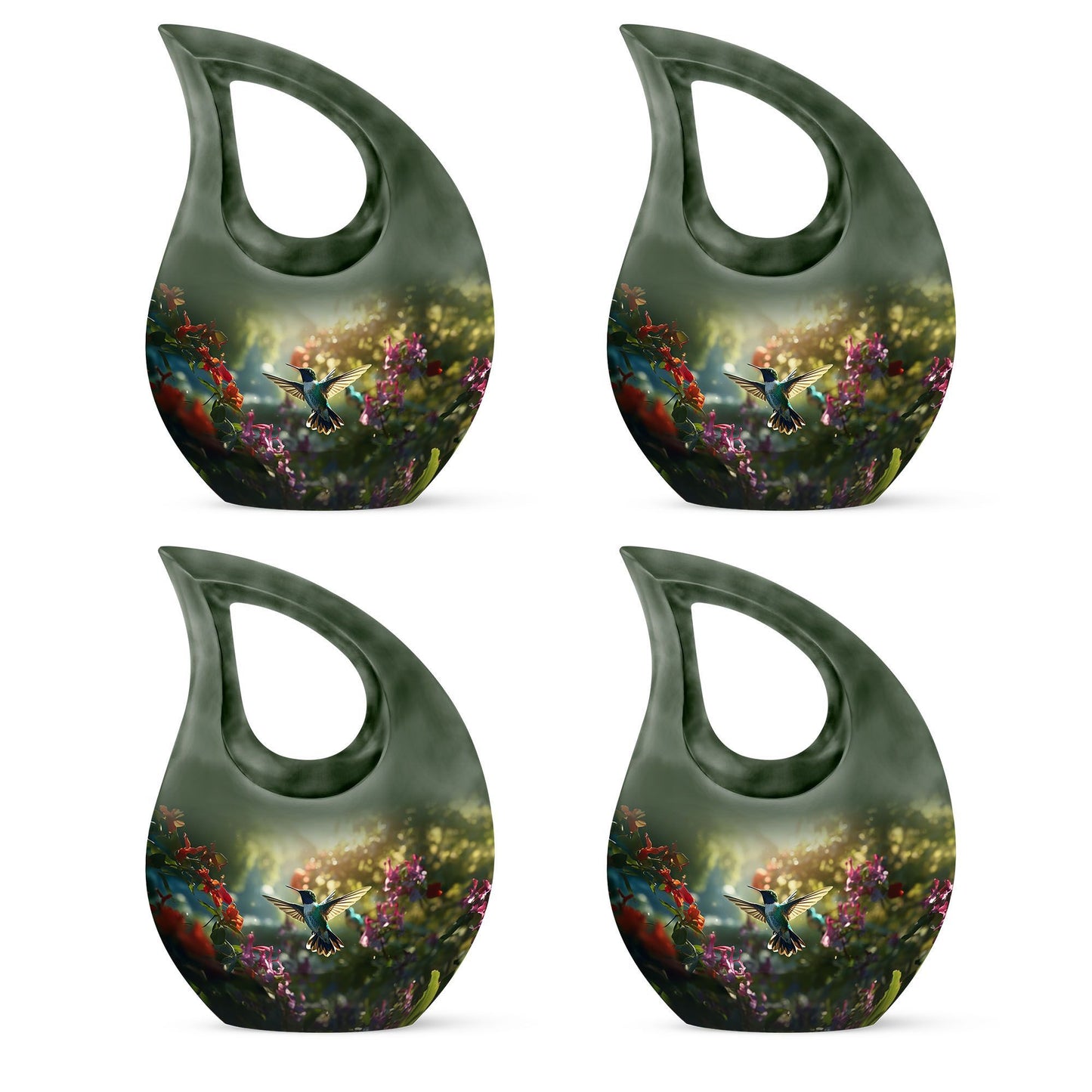 Humming Bird memorial urn