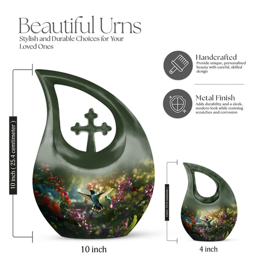 Humming Bird memorial urn