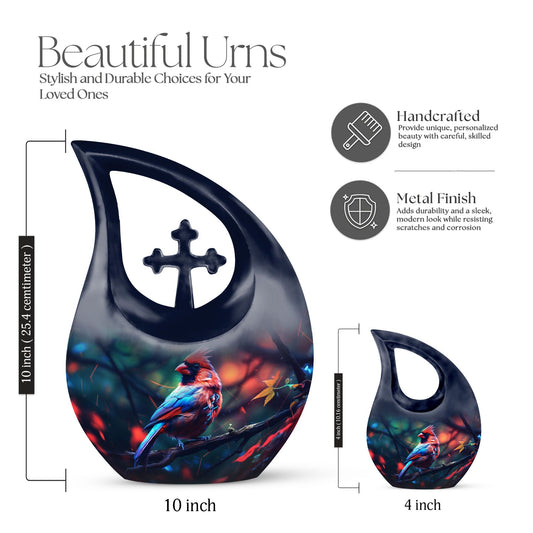 Cardinal Bird urn