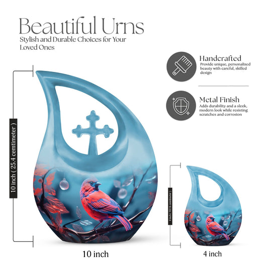 Cardinal Bird Urn