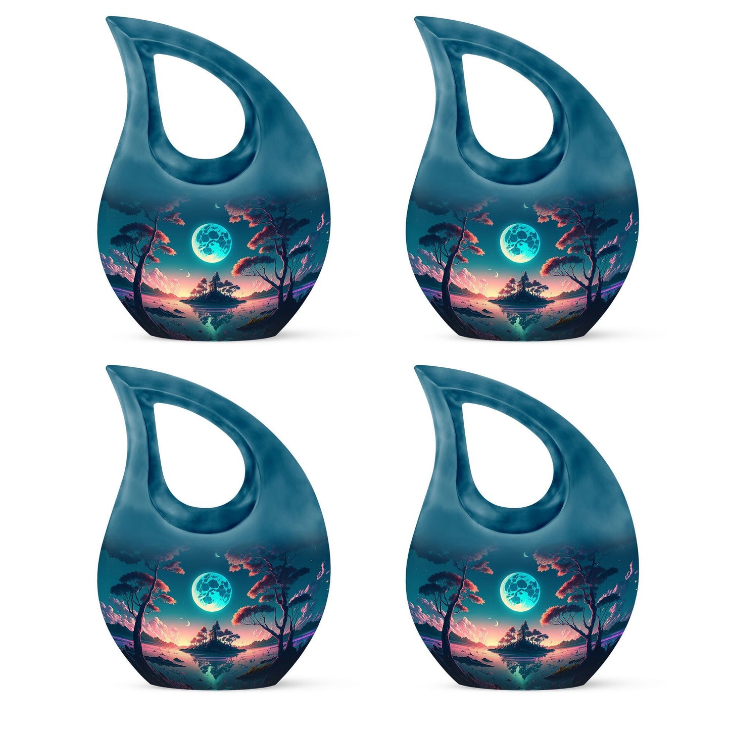 Blue Full Moon urn