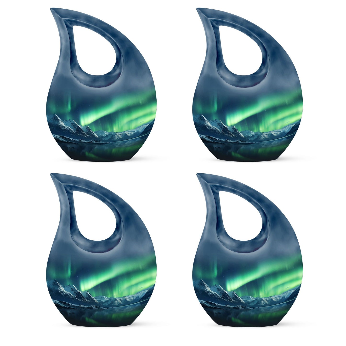 10 Inch Aurora Northern Lights Urn
