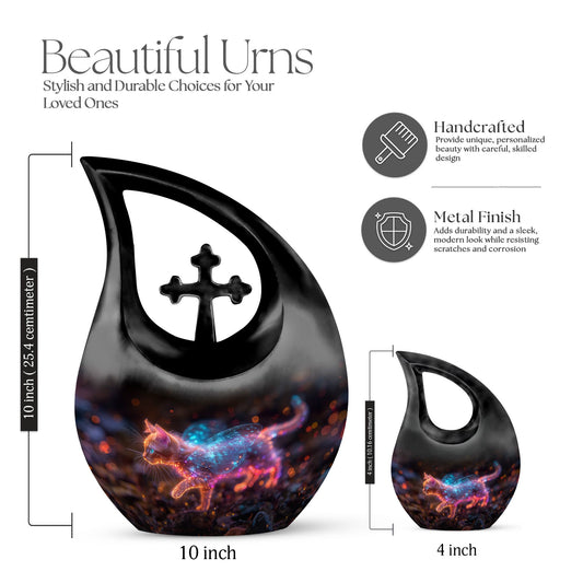 10-inch Symphony of Cross Drop Biodegradable Urn