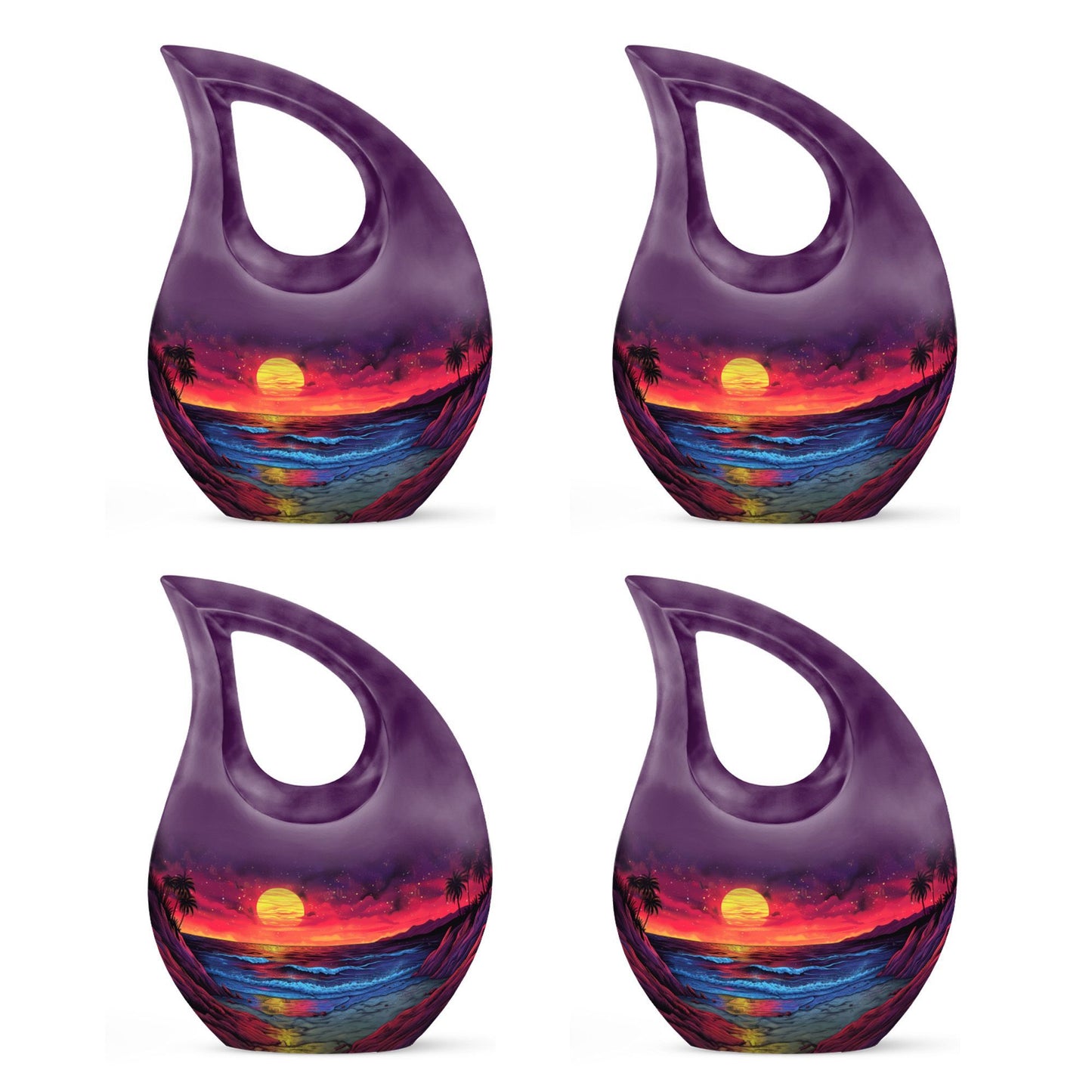10-inch Crimson Moon Urn