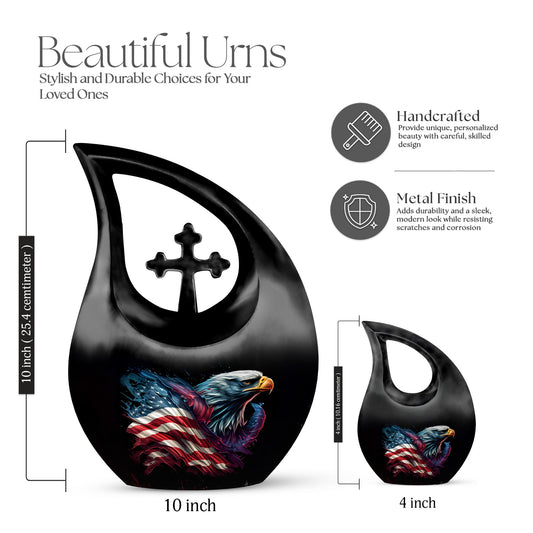 Eagle-themed Large Memorial Urn