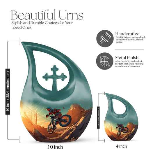 Biking On Mars Double Cremation Urn