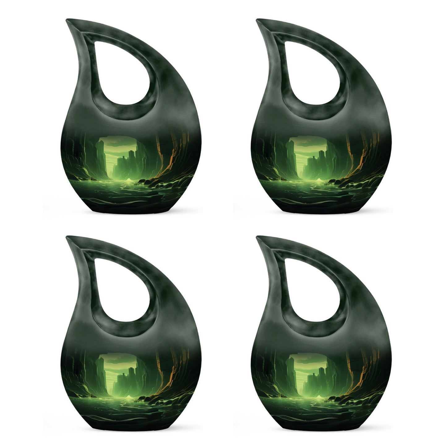 10-inch Emerald Glow Urn