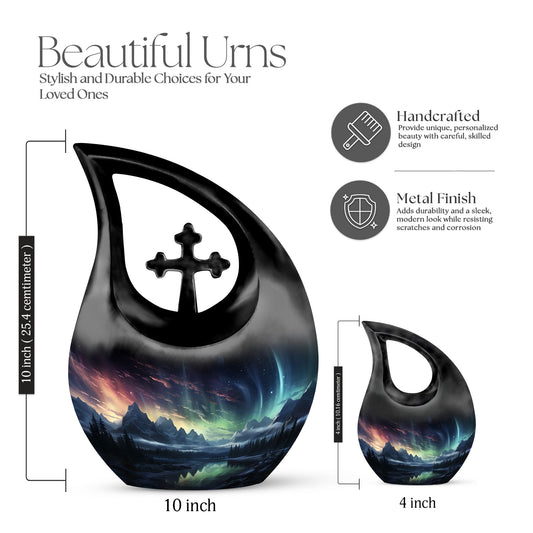 10-inch Aurora Miracles Over Urn