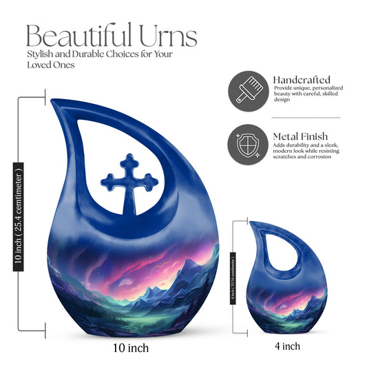 Twilight Serenade In Large Cross Drop urn,