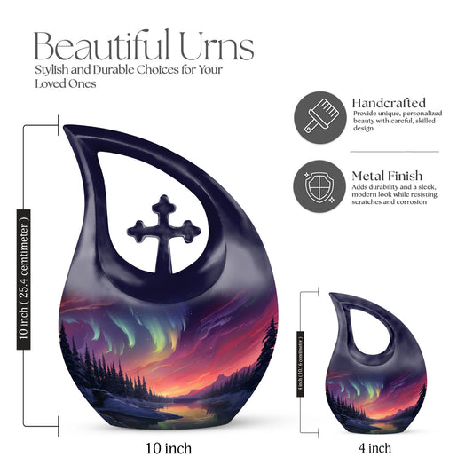 10-inch Arctic Twilight Symphony Urn