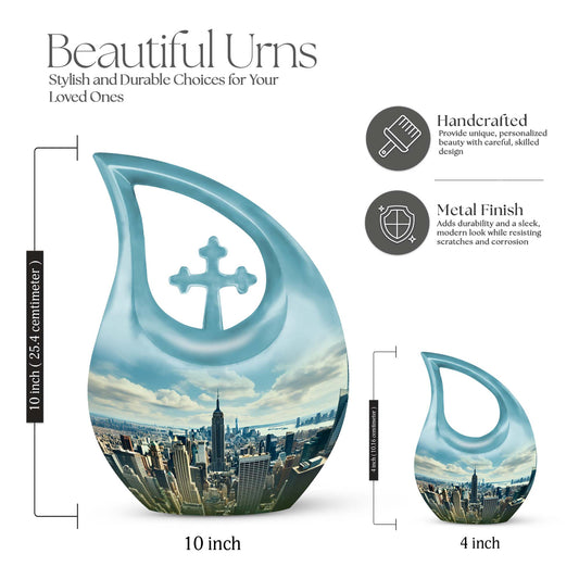 10 Inch New York City Urn