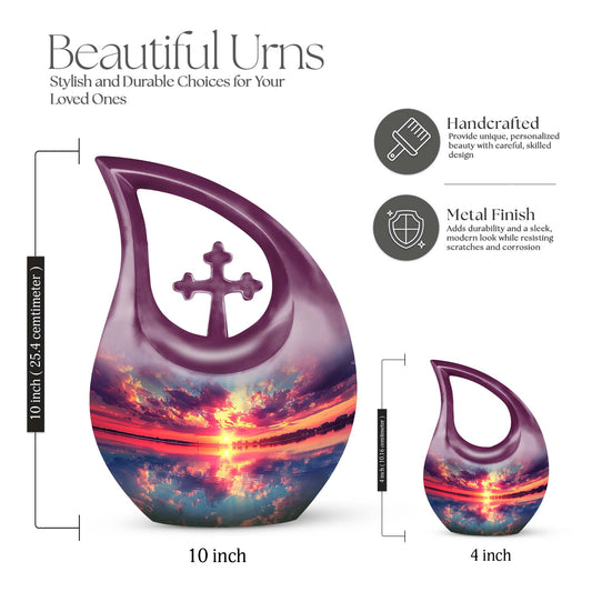 10-inch Sunset Reflection Over urn