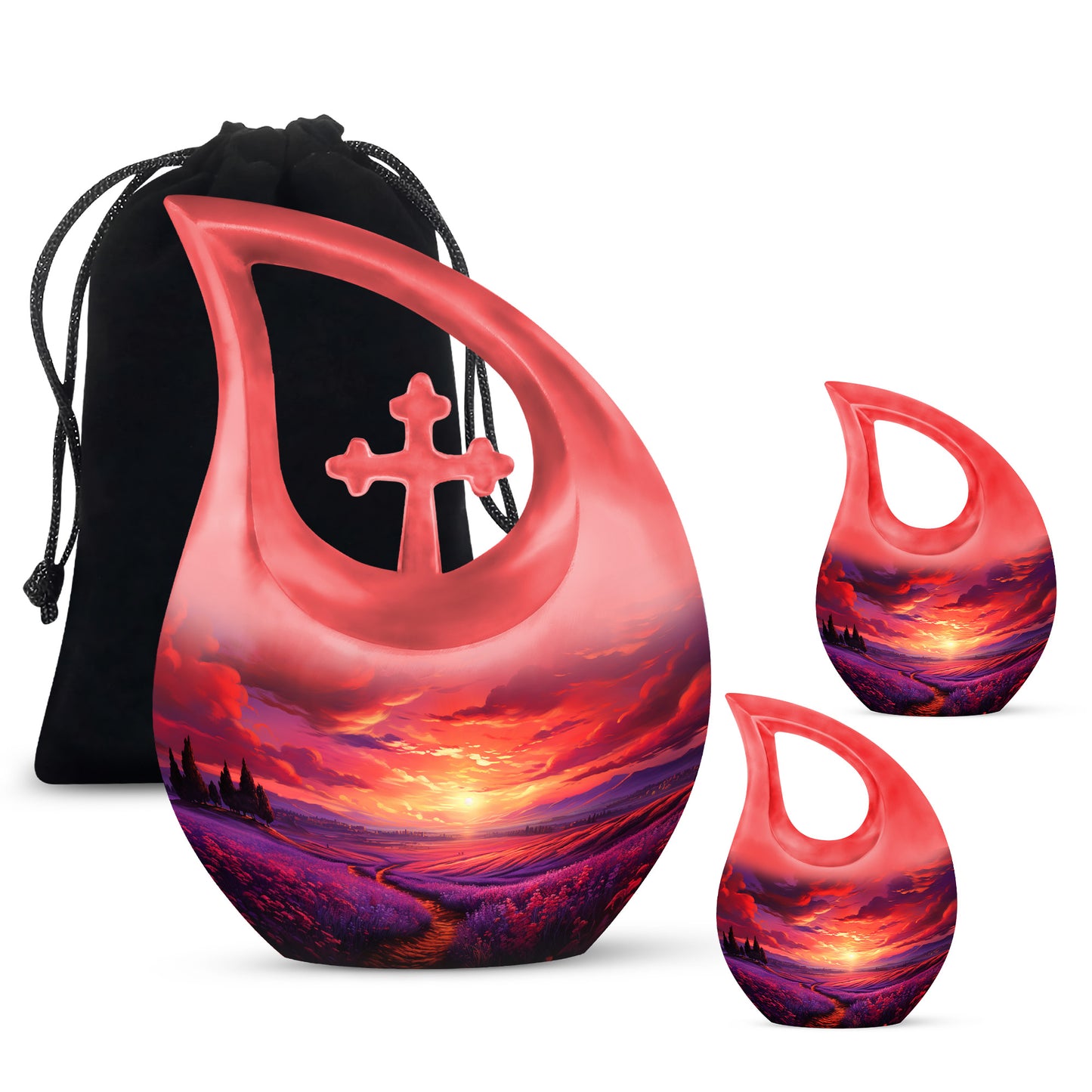 Personalized Galaxy Cremation Urn for Men & Women - 10-inch, 200 cu in - Yatskia